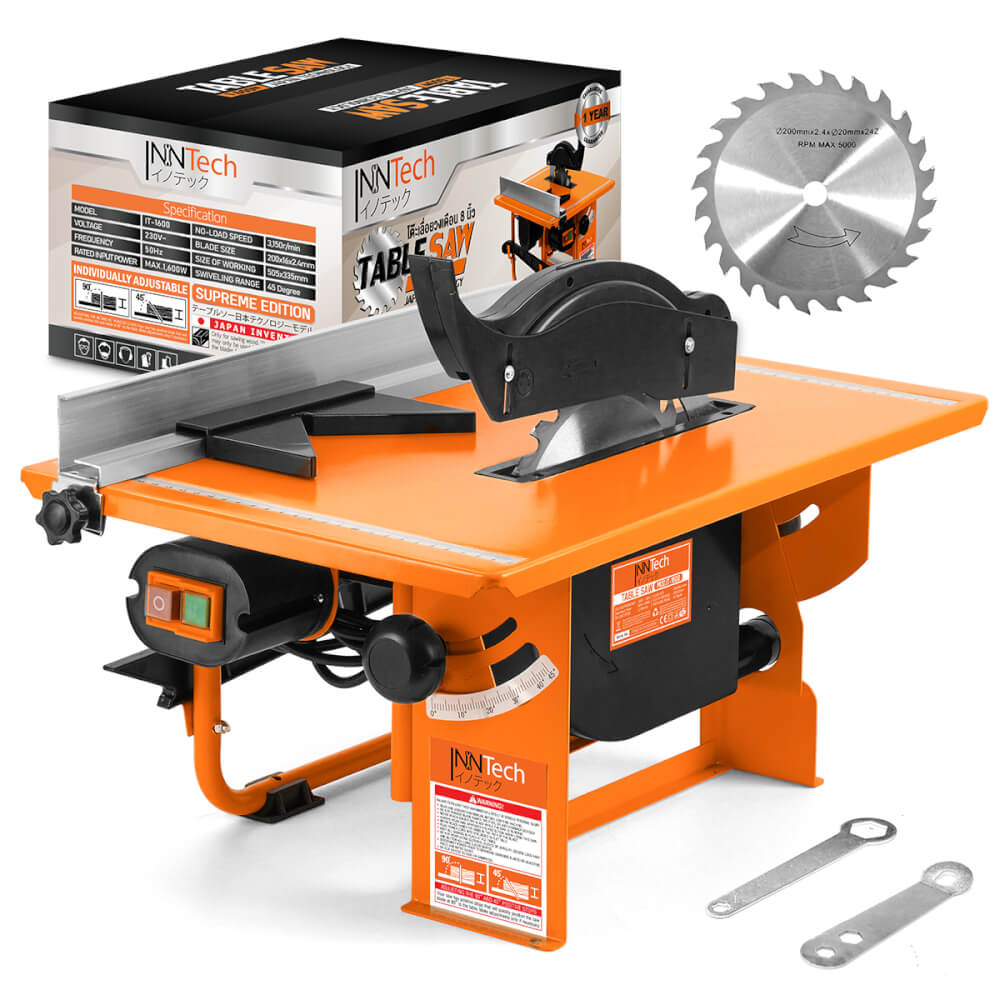 โต๊ะเลื่อยวงเดือน InnTech รุ่น TS-1600 8 นิ้ว 1,600 วัตต์